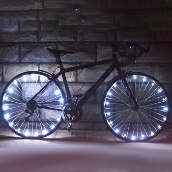 Offentlig Cykel Rim Lys LED-Hjul Talte Strip String Sikkerhed Opvarmning Lamper 2,2 m Christmas Festival Indretning Af Cykel Cykling Del