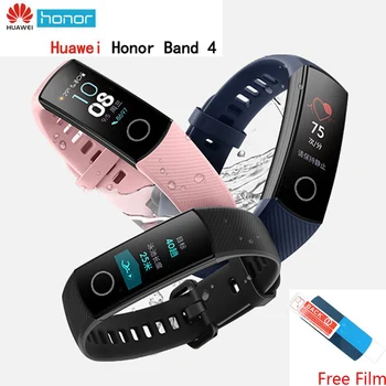 Original Huawei Honor Band 4 Smart Armbånd Sko-Spænde Land Indvirkning Puls Sove Snap Overvåge 0.95 Touchpad-Armbånd