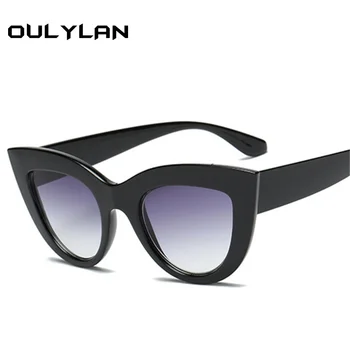 Oulylan Cat Eye Solbriller til Kvinder Luksus Brand Designer solbriller Damer 2020 Mode Eyewear UV400 Cateyes Solbriller