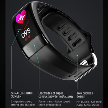 P11 EKG+PPG Smart Armbånd puls Fitness Tracker Ure Blodtryk Bluetooth-Vandtæt Bærbare Enheder