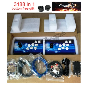 Pandora Max 12 3188 i 1 Arcade Konsol 2 til 4 Spillere 53 3D-Spil Joystick-Controller, HD Video Spil Nul Forsinkelse Diy Retro Maskine