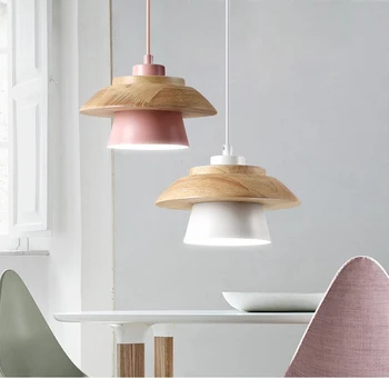 Pendel, Moderne pendel, træ, nordisk design hængende lampe bar, spisestue, køkken home deco vertigo seletti lys armatur