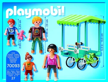 Playmobil Familie Cykel Bygning, som ligger Små byggesten Børn Splejsning Toy Fødselsdag Julegave