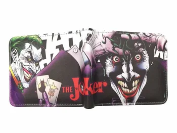 Pung Tegnebøger Tegnefilm Anime-Filmen Jokere Trykt Pung PU Læder Kortet Penge Poser Sjov Joker Kort Tegnebog