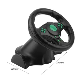 Racing Spil Rat Til XBOX 360, PS2 Til PS3 Computer USB Bil Styretøj Hjul 180 Graders Rotation Vibrationer Med Pedaler