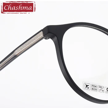 Retro Gennemsigtig Ramme Kvinder Recept Briller Øje Glas for Mænd Optisk Glas TR90 Runde Briller