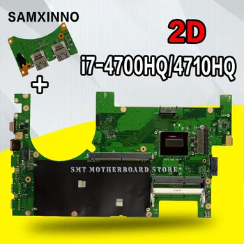 Send bord +2D Laptop bundkort Til Asus G750JM G750JW G750JH G750JX G750J G750 Test oprindelige bundkort i7-4710HQ I7-4700HQ