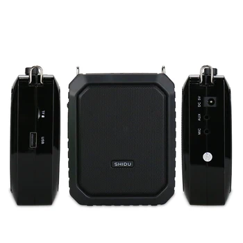 SHIDU 18W Bærbare Stemme Forstærker, Trådløse UHF-Mikrofon Vandtæt Bluetooth Audio Højttaler AUX TF USB-Flash For Lærere M800