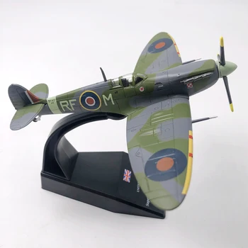 Skala 1/72 WWII Britiske Jagerfly Fly Trykstøbt Metal Fly Fly Model Børn Toy