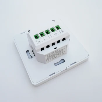 Smart Switch WiFi-Knappen for væglampe Skifter EU-220V / Ingen Neutrale Linie Tuya Trådløst Kompatible Alexa Google Startside