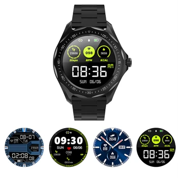 Smart Ur IP68 Vandtæt Mænd pulsmåler Blodtryk Fitness Tracker GPS-Kort Smartwatch til Android, iOS