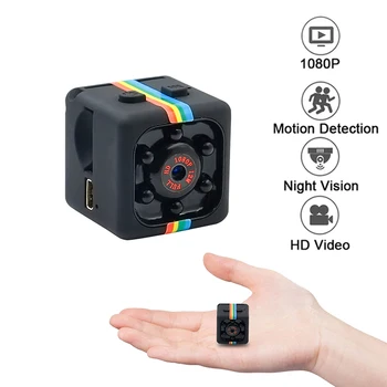 SQ11 Mini Kamera HD Action Kamera HD Bil Videokamera Med Night Vision 12MP Mini DV Kamera Motion Detection DV Overvåge Skjult