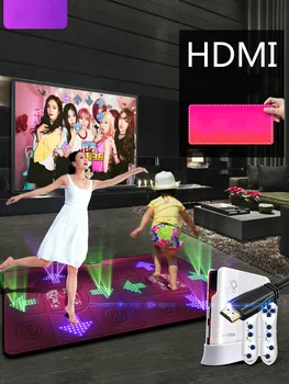 Super Clear HD Lysende Dans Puder Måtter Til TV ' ets HDMI-Flash Light Guide Dobbelt Dance Mat Trådløse Controll Spil Yoga Måtter Fitness