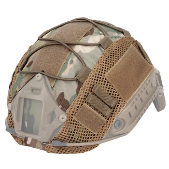 Taktisk Kamp Hjelm Dække 500D Nylon Jagt Skydning Hjelm Dække Militære Paintball Wargame HURTIGT Hjelm Mesh Cover