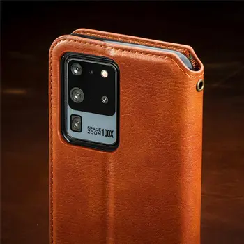 Ternet Læder taske Til Samsung Galaxy Note 20 Ultra Pro M51 M31S M31 M21 M10 M01 A91 A81 Tegnebog Magnetisk Flip Cover