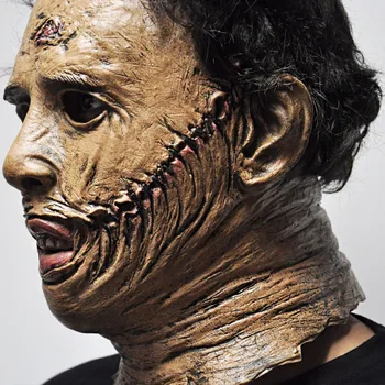 Texas Chainsaw Massacre Leatherface Masker Latex Scary Movie Halloween Cosplay Costume Party Event Rekvisitter Legetøj Carnival Maske
