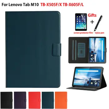 Tilfældet For Lenovo Fanen M10 10.1 Dækning af TB-X505F TB-X505X TB-X605L TB-X605F Funda Tablet Beskyttende Stå Coque Shell Capa +Gave