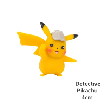 Tomy Pokemon 3-7cm Detektiv Pikachu Spillene Popplio Incineroar Litten Charmander Mimikyu Meowth Anime Handling Figur Dukker Toy
