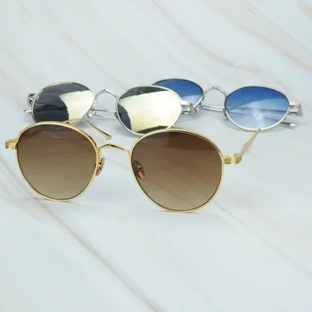 Trendy Guld Solbriller Herre Carter solbriller til Kvinder Luksus Dekoration Flamme Nuancer til at Køre Club Bryllup Rave Festival