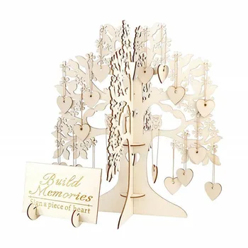 Træ-Bryllup Gæstebog, Der Ønsker Træ, Elsker At Hænge Stykke Sign Vedhæng Med Ornamenter Part Gaver Bondebryllup Indretning