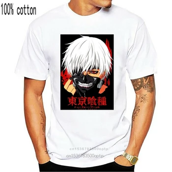 Tshirt Tokyo Ghoul - Kakugan Tegneserie t-shirt mænd Unisex Nye Mode tshirt Løs Størrelsen top ajax 2018 sjove t-shirts Bomuld