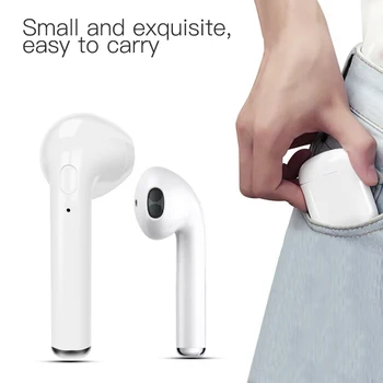 TWS i7S in-ear Trådløse Hovedtelefon Bluetooth-V5.0 Headset In-Ear Musik Ørestykker Med Oplader Til iPhone Xiaomi Alle smartphones