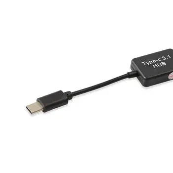 Type C OTG USB 3.1 Mand til Dual 2.0 Kvindelige OTG Oplade 2-Port-HUB, Kabel-Y-Splitter