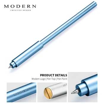 Tyskland Moderne Aluminium Roterende Inspireret Pen Kreative Gel Pen Business Metal Pen 0,5 mm Underskrive Pen 1STK