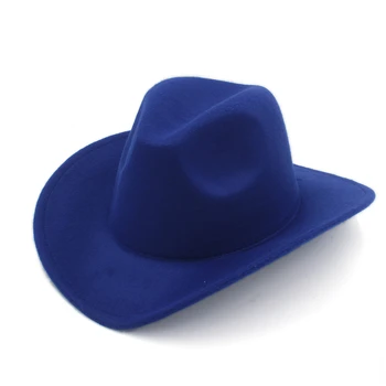 Uld Vinter Efterår Børn Barn Følte Vestlige Cowboy Hat Til Pige, Dreng ridende Tøser Cap Jazz hat solhat Toca Sombrero Cap 12