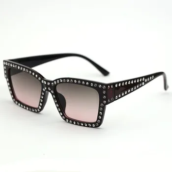 Unglasses kvinder 2020 luksus mærke Pladsen overdimensionerede solbriller Luksus Diamant briller til kvinder og Mænd UV400