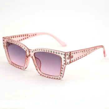 Unglasses kvinder 2020 luksus mærke Pladsen overdimensionerede solbriller Luksus Diamant briller til kvinder og Mænd UV400
