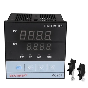Universel Indgang PT100 K Termoelement Digital PID SSR Relæ Temperatur Controller Output for Varmen Cool med Alarm Fahrenheit