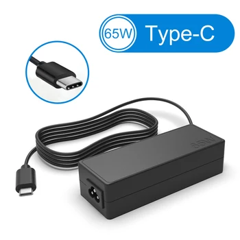 USB-C 65W Standard Strømforsyning Kompatibel med Lenovo Yoga C930-13, Yoga S730-13, Yoga 920-13, Yoga 730-13, IdeaPad 730s-13