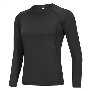 Women ' s Yoga Lange Ærmer hurtigtørrende T-Shirt Sports Top Trænings-og Motionscenter Shirt Til løbetræning Åndbar