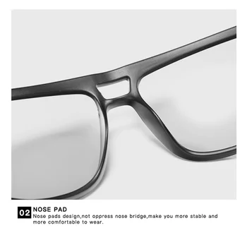 YAMEIZE Polariseret Fotokromisk Solbriller Mænd farveskift Goggle til Kørsel Briller Kvinder Firkantede Briller