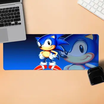 Yinuoda Sjove Anti-Slip musemåtte Sonic the Hedgehog Gamer Bløde musemåtte Størrelse for 180*220 200*250 250*290 300*900 400*900*2mm