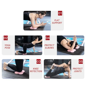Yoga benbeskyttere Cusion støtte til Håndled, Hofter, Hænder, Albuer Balance Pad Lille Yoga Måtten Fitness Yoga Motion Sports X397B